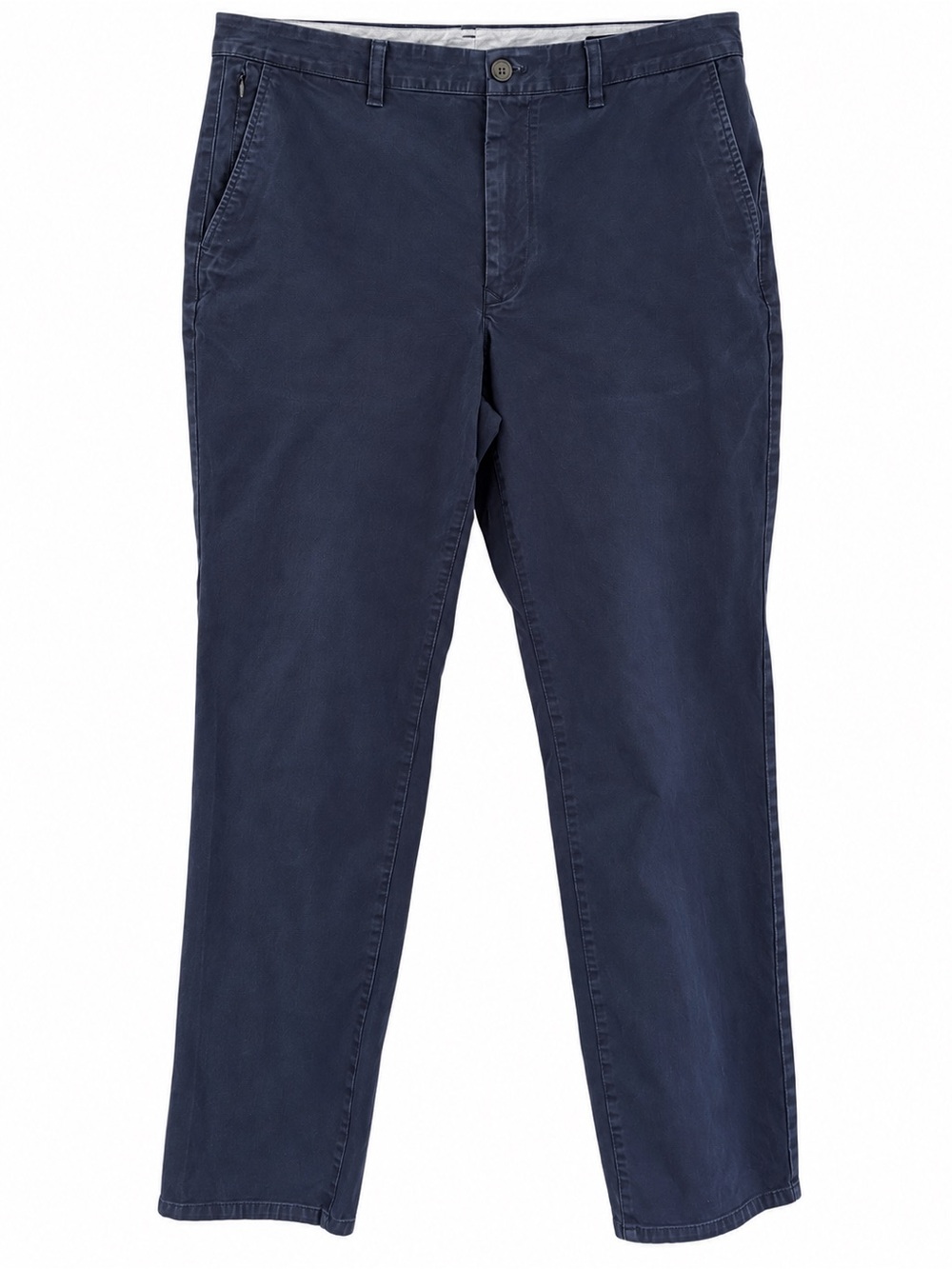 Bonobos Men’s Slim Navy Stretch Khaki Chino Pants 35x32 Secret Zip Pocket